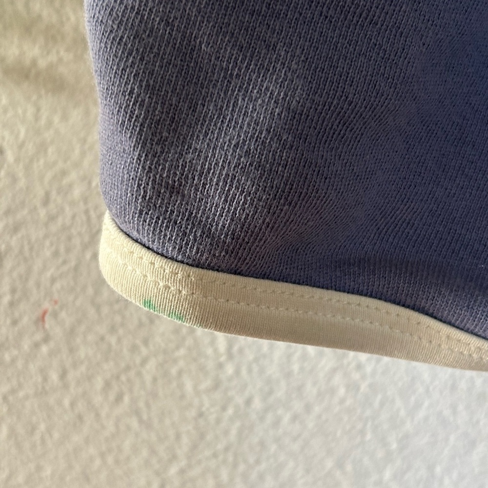 Childhoods Clothing Company retro Navy shorts, curved hems, thick terry cloth 5 - Picture 7 of 7